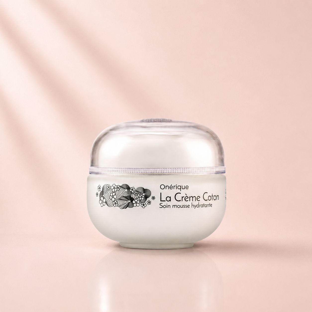 Crema hidratante facial La Crème Coton de Onérique de textura ligera.